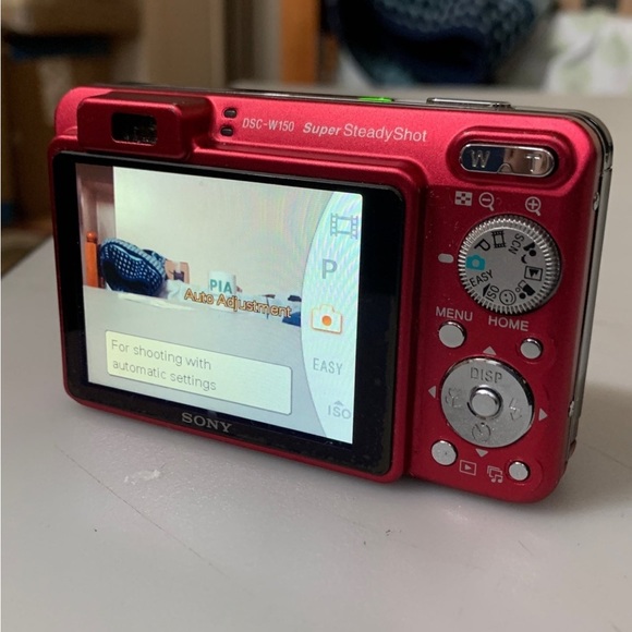 Sony Cyber-shot DSC-W150 Digital Camera 8.1MP  - Red - Picture 5 of 8